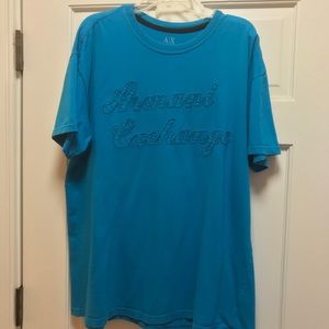 Blue Armani Exchange shirt